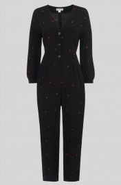 Heart Print Tie Jumpsuit at Whistles